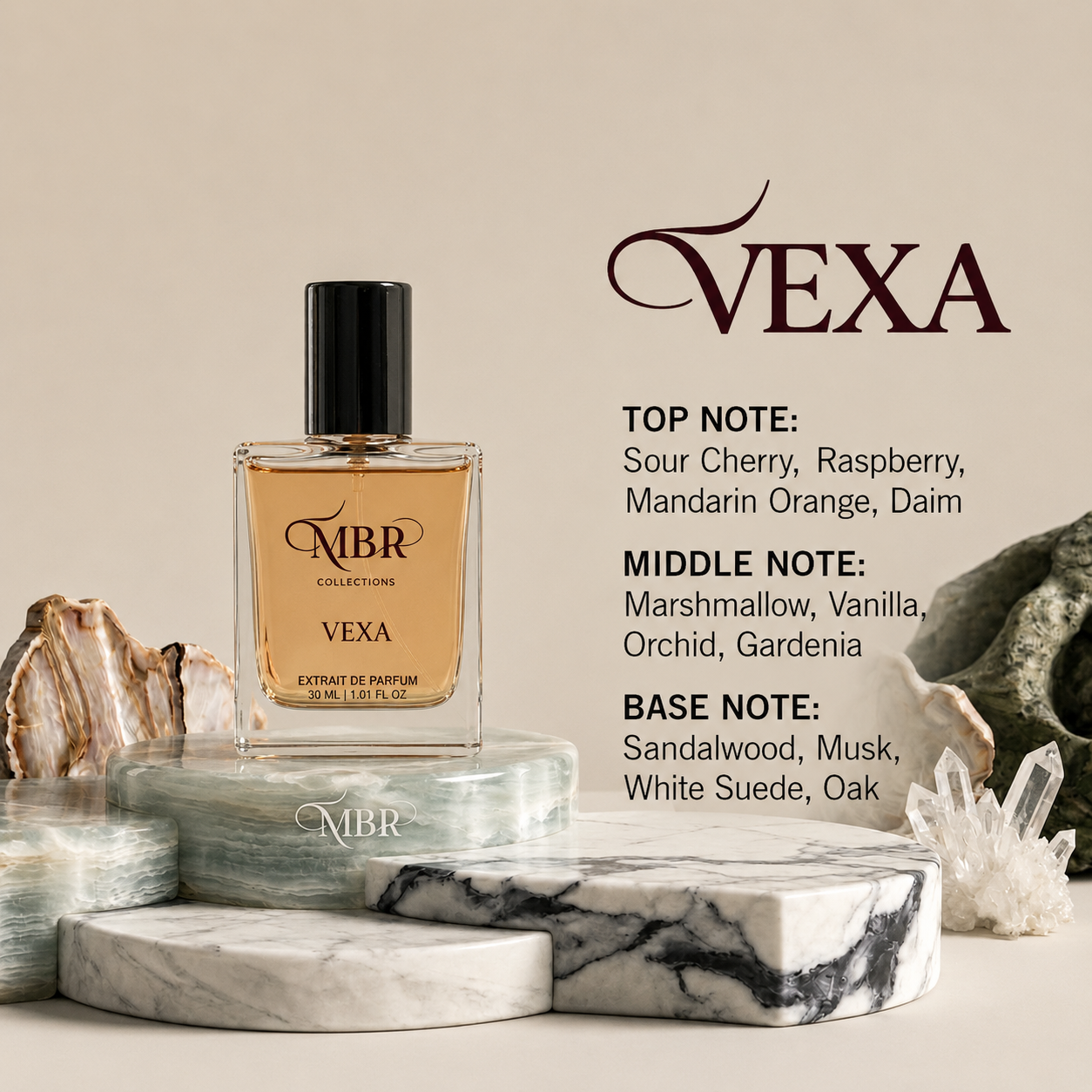 MBR Collections Vexa Premium Perfume 30 ml | Long Lasting Unisex Fragrance Collection | Luxury Scent Gift Pack