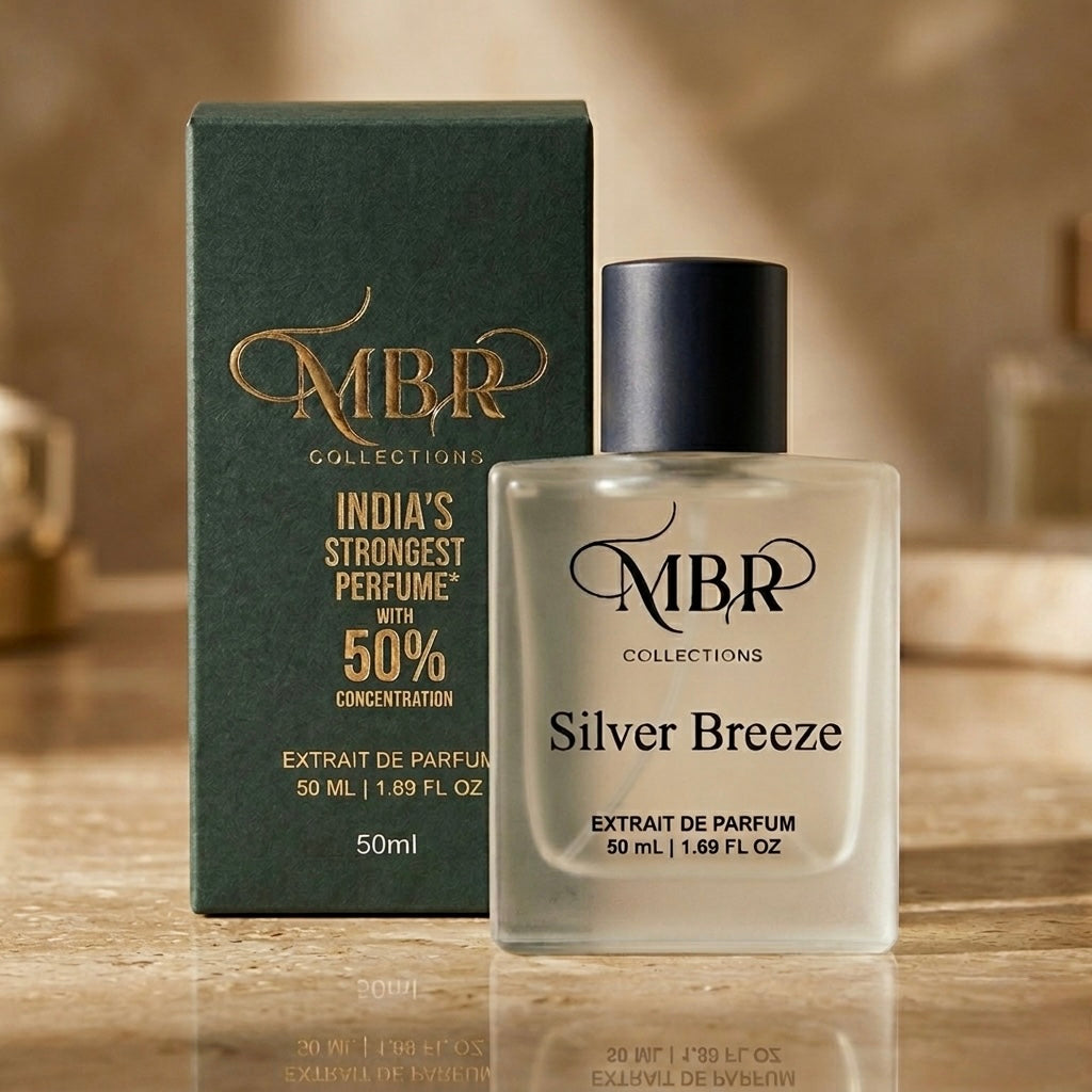 MBR Collections Silver Breeze 30 ml & Crystal Wave 50 ml Combo | Extrait De Parfum | Long Lasting Premium Fragrance Set | Men & Unisex Perfume | Fresh, Spicy & Aquatic Scents