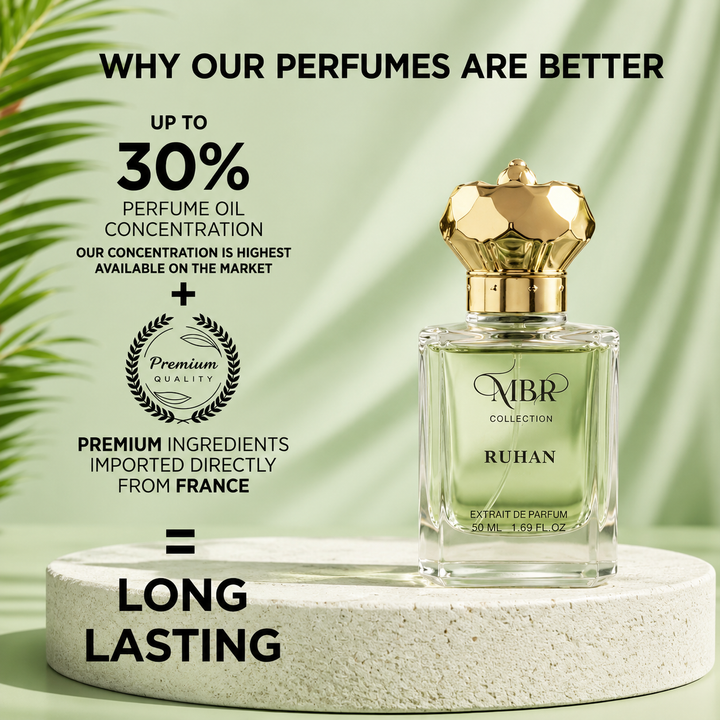 Ruhan Premium Perfume 30ml for Men & Women | Long Lasting Extrait De Parfum