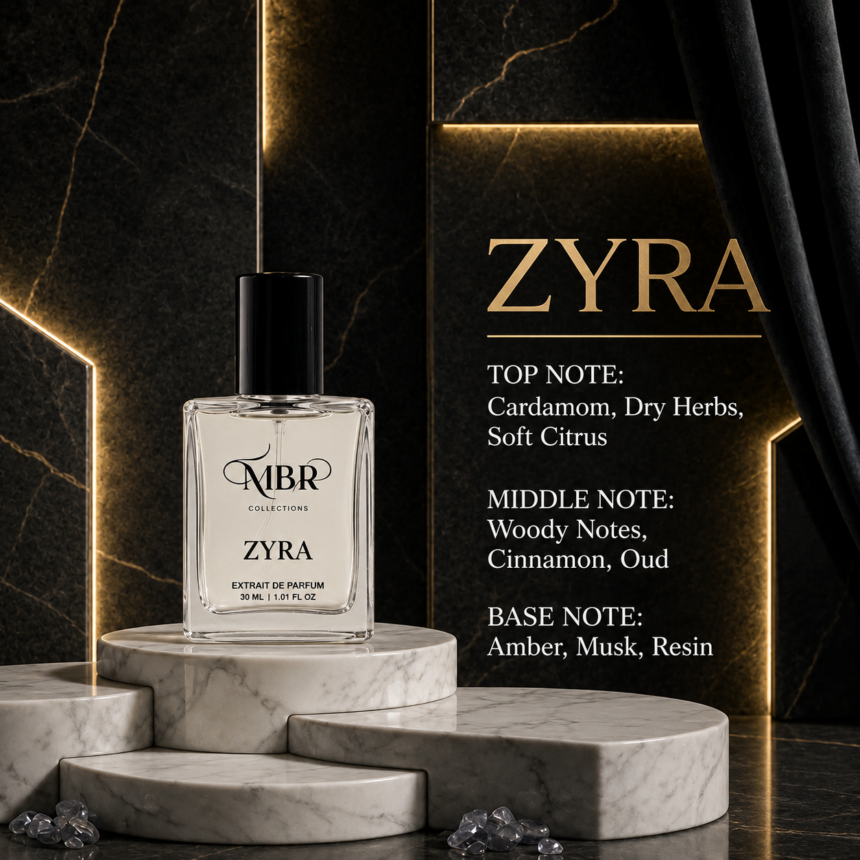 MBR Collections Kyren, Zyra, Vexa & Nyra Premium Perfume Combo Set Each 30ml | Long Lasting Unisex Fragrance Collection | Luxury Scent Gift Pack