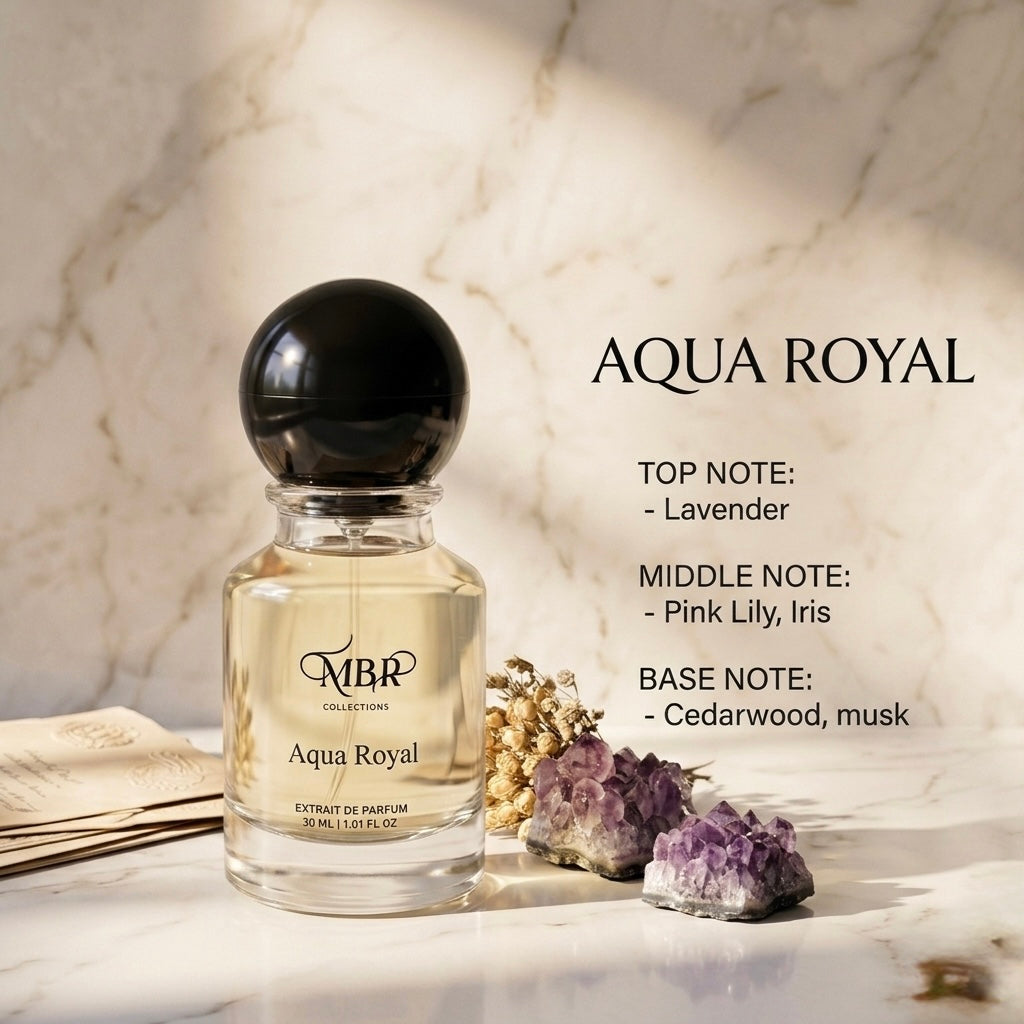 MBR Collections Silver Breeze 30 ml & Aqua Royal 30 ml Combo | Extrait De Parfum | Long Lasting Premium Fragrance Set | Men & Unisex Perfume | Amber Fougere & Fresh Floral Woody Scents