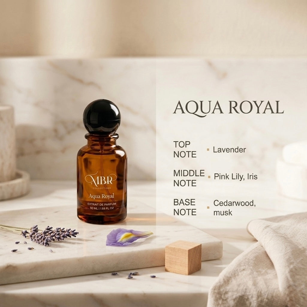 MBR Aqua Royal (50ml) Lavender fragrance Long-Lasting Prefume|Extrait De Parfum|Lavender fragrance
