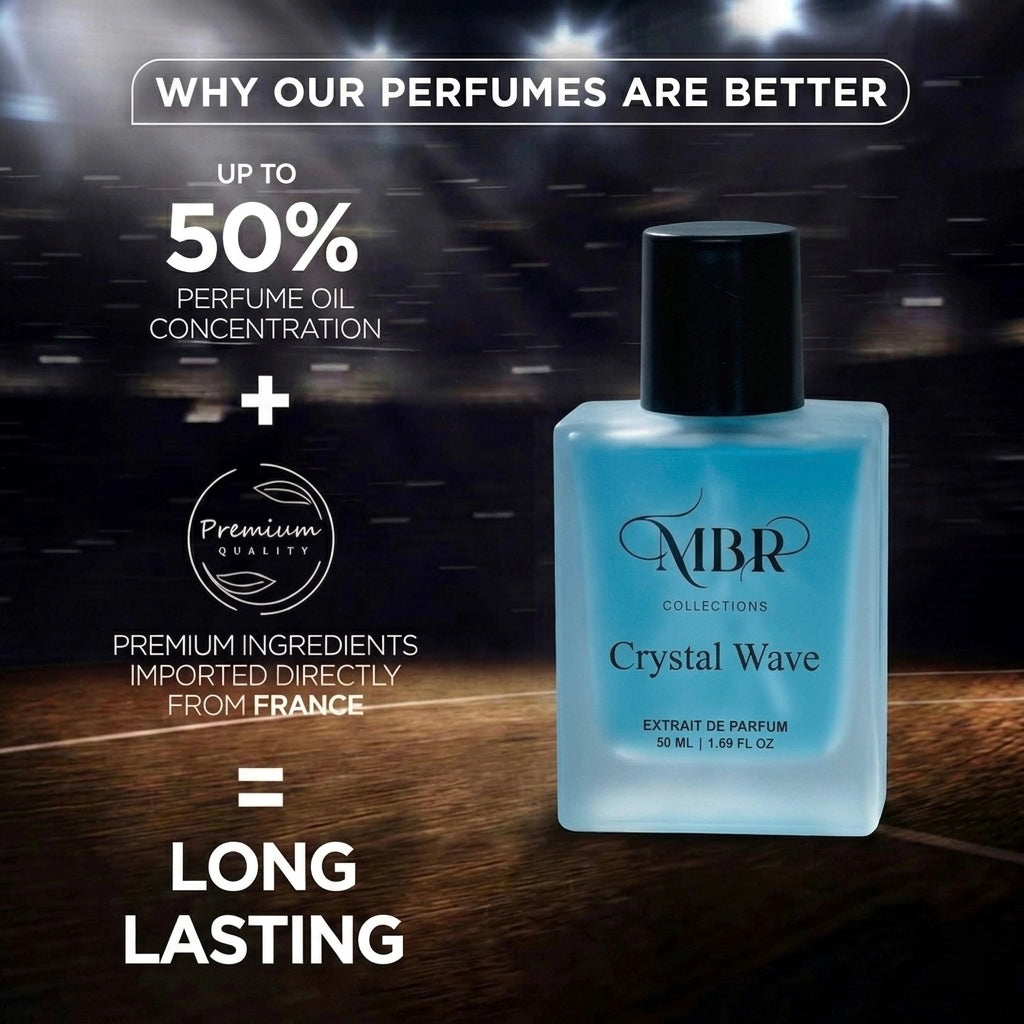 MBR Crystal wave (50ml) CR7 fragrance Long-Lasting Prefume|Extrait De Parfum