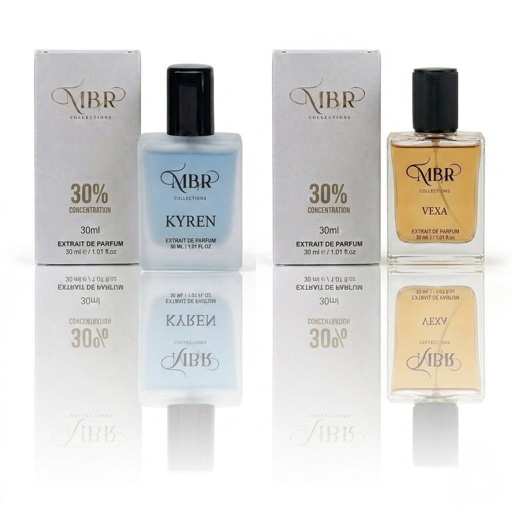 MBR Collections Kyren and Vexa Premium Perfume 2 Combo Set Each 30 ml| Long Lasting Unisex Fragrance Collection | Luxury Scent Gift Pack