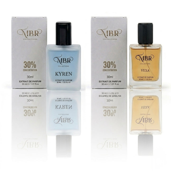 MBR Collections Kyren and Vexa Premium Perfume 2 Combo Set Each 30 ml| Long Lasting Unisex Fragrance Collection | Luxury Scent Gift Pack