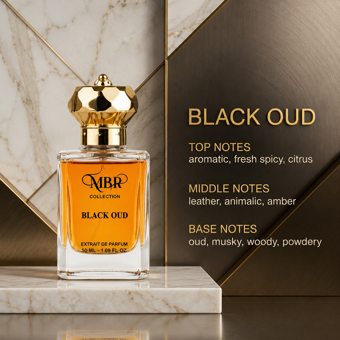 Black Oud Premium Perfume 50ml for Men & Women | Long Lasting Extrait De Parfum