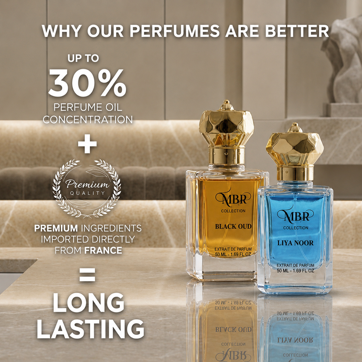 Black Oud & Liya Noor Premium Perfume Combo Set for Men & Women