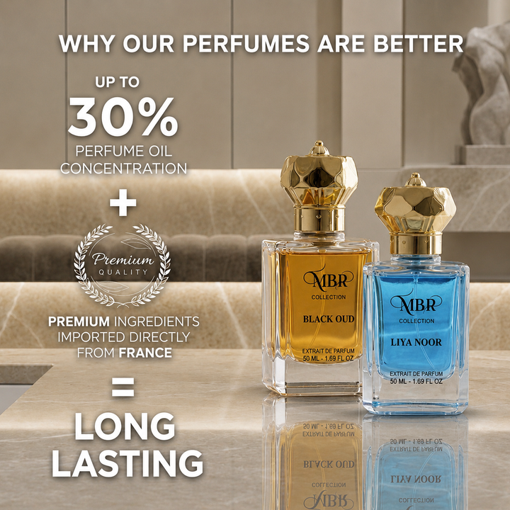 Black Oud & Liya Noor Premium Perfume Combo Set for Men & Women