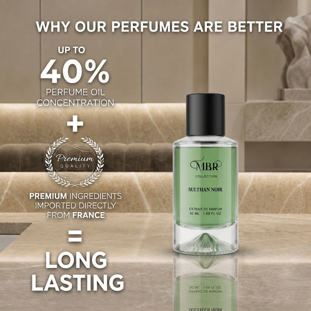 Sulthan Noir Premium Perfume 50ml for Men & Women | Long Lasting Extrait De Parfum