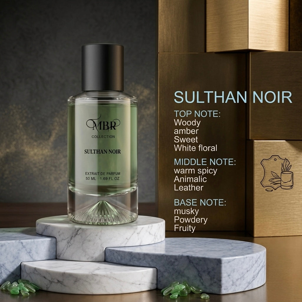 Sulthan Noir Premium Perfume 50ml for Men & Women | Long Lasting Extrait De Parfum